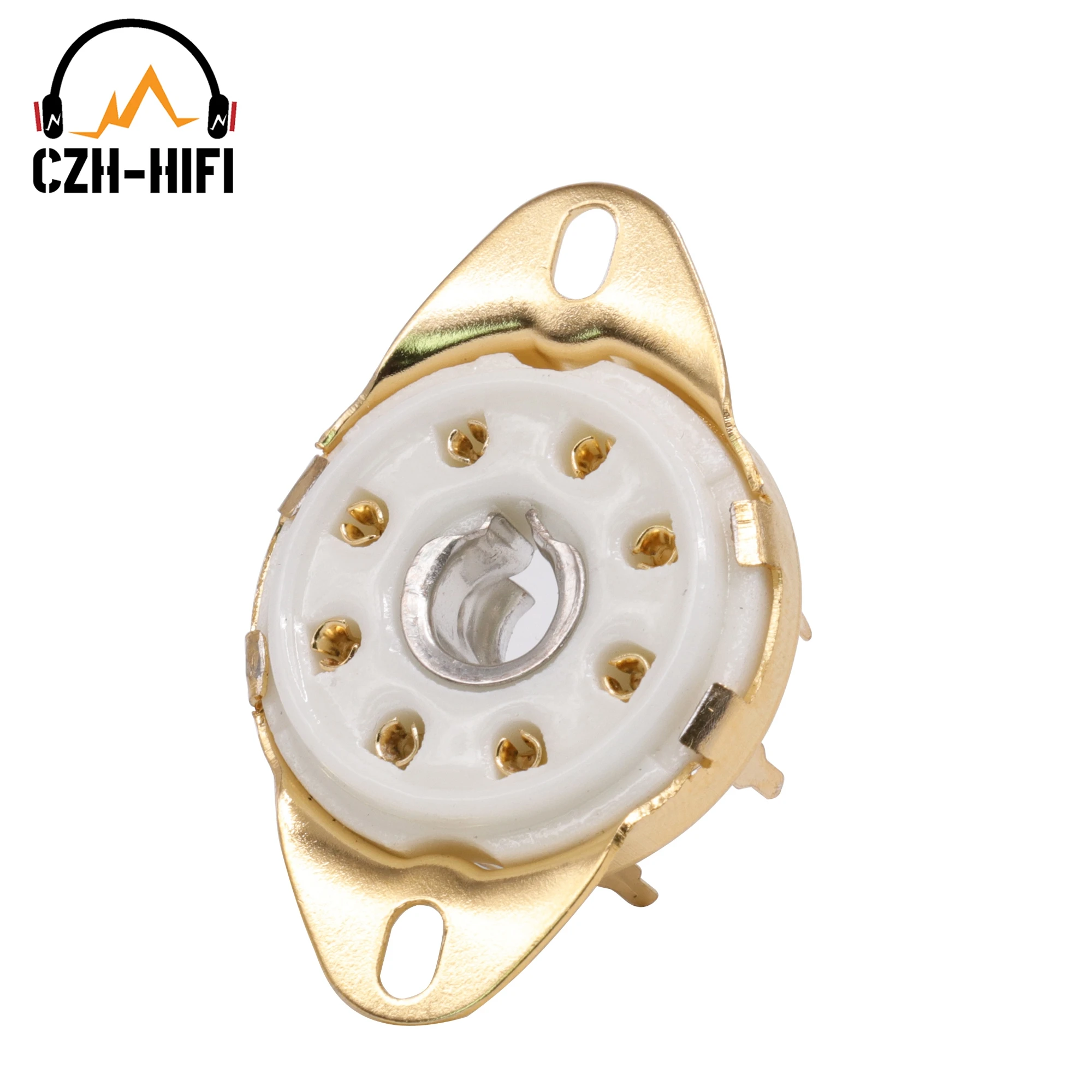 1pc 8-polige Keramik rohr buchse Ventil fuß Power Lampen buchse für 5 b254 c3g 7 n7 ef22 Vintage Audio verstärker DIY Chassis Leiterplatte halterung – Detail 3