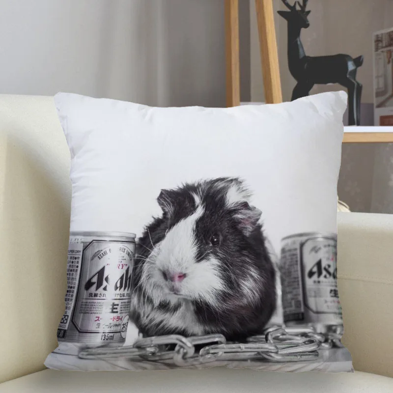 Musife Cute Hamster Pillowcase Custom Square Pillow Cover Case Zipper Pillowcase 35*35,40*40,45*45cm Drop Shipping