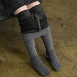 Winter Girl Thick Skinny Tights Hosiery Pantyhose Medias Elastic Waist Cotton Tights Girls Keep Warm Female Pantyhose Stockings