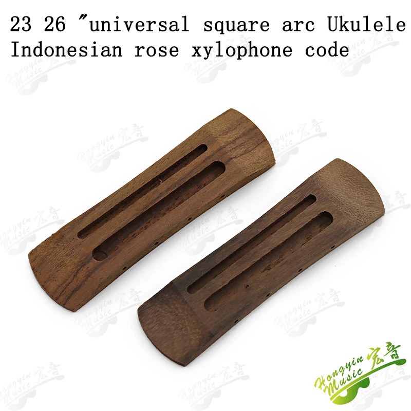 Ukelele de madera de rosa, guitarra clásica de 2.326 pulgadas, cuerda de transmisión de patio, puente de Listón, accesorios de material