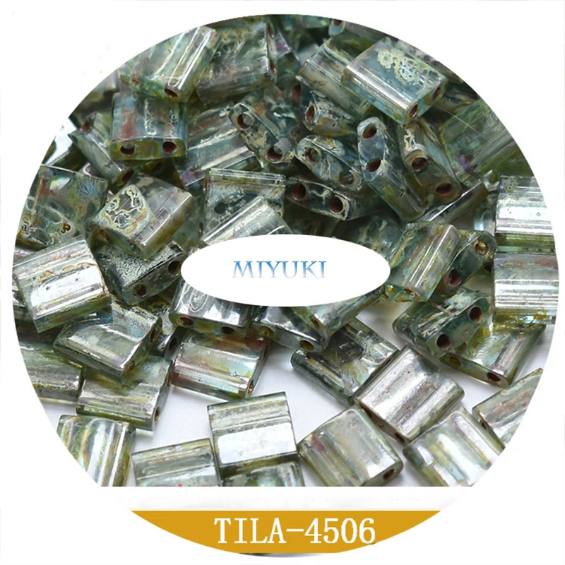 Hot Selling Japan Miyuki  Tila Beasd 5*5*1.9mm  Special Color Series 3g for  Bracelet Jewelry Making