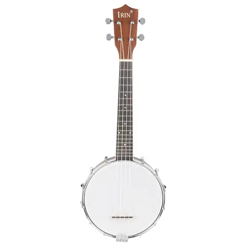 IRIN 4 현 우쿨렐레 기타 콘서트 Sapele 하와이 기타 로즈 우드 프렛 보드 초보자 악기 선물 가방 포함