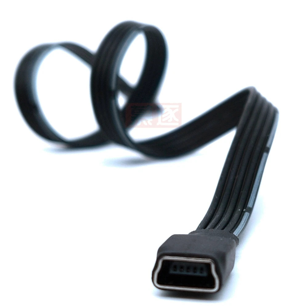 10CM 90 Degree 4 angle mini USB Female to Mini B 5 Pin Male cable Adapter 50CM 100CM