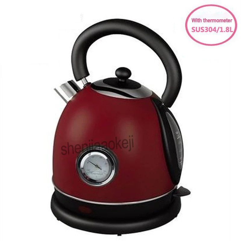 1 Máy Tính Gia Đình Ấm Điện Siêu Tốc Inox Có Nhiệt Kế Nước Uống Nồi Hơi Nước 1.8L Văn Phòng 220V 1850-2200W