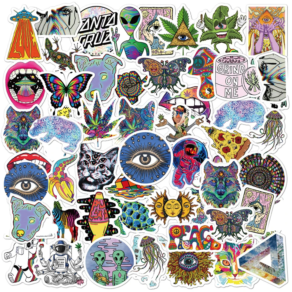 

10/30/50PCS Cool Art Graffiti Stickers Aesthetic Laptop Skateboard Water Bottle Waterproof Graffiti Decal Sticker Packs Kid Toy