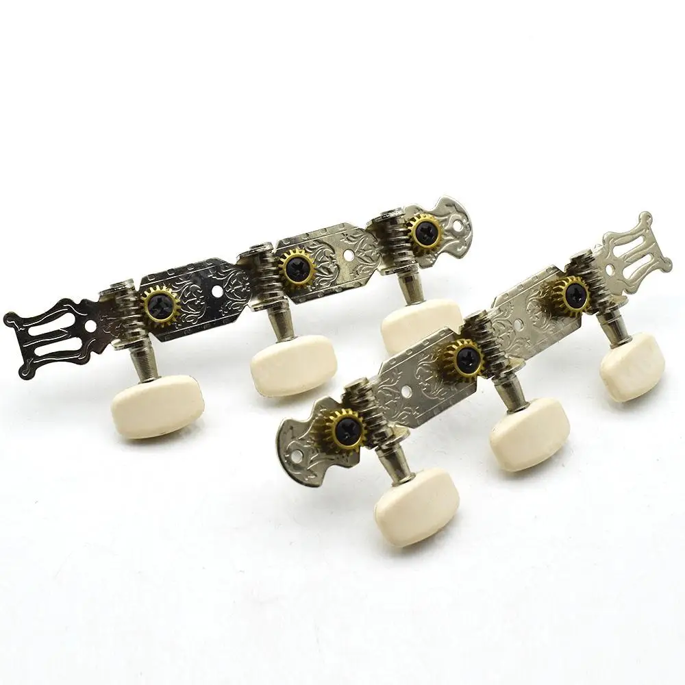 3R3L Guitar Tuning Keys Tuners Machine Head 6 String Middle Hole Tuning Pegs for Classical Acoustic Guitar