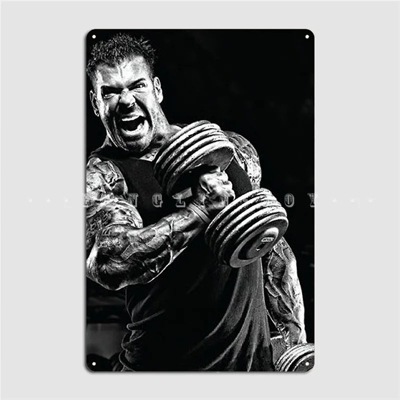 Rich Piana Poster Metal Plaque Club Party Bar Cave Personalized Mural Painting Tin Sign Poster