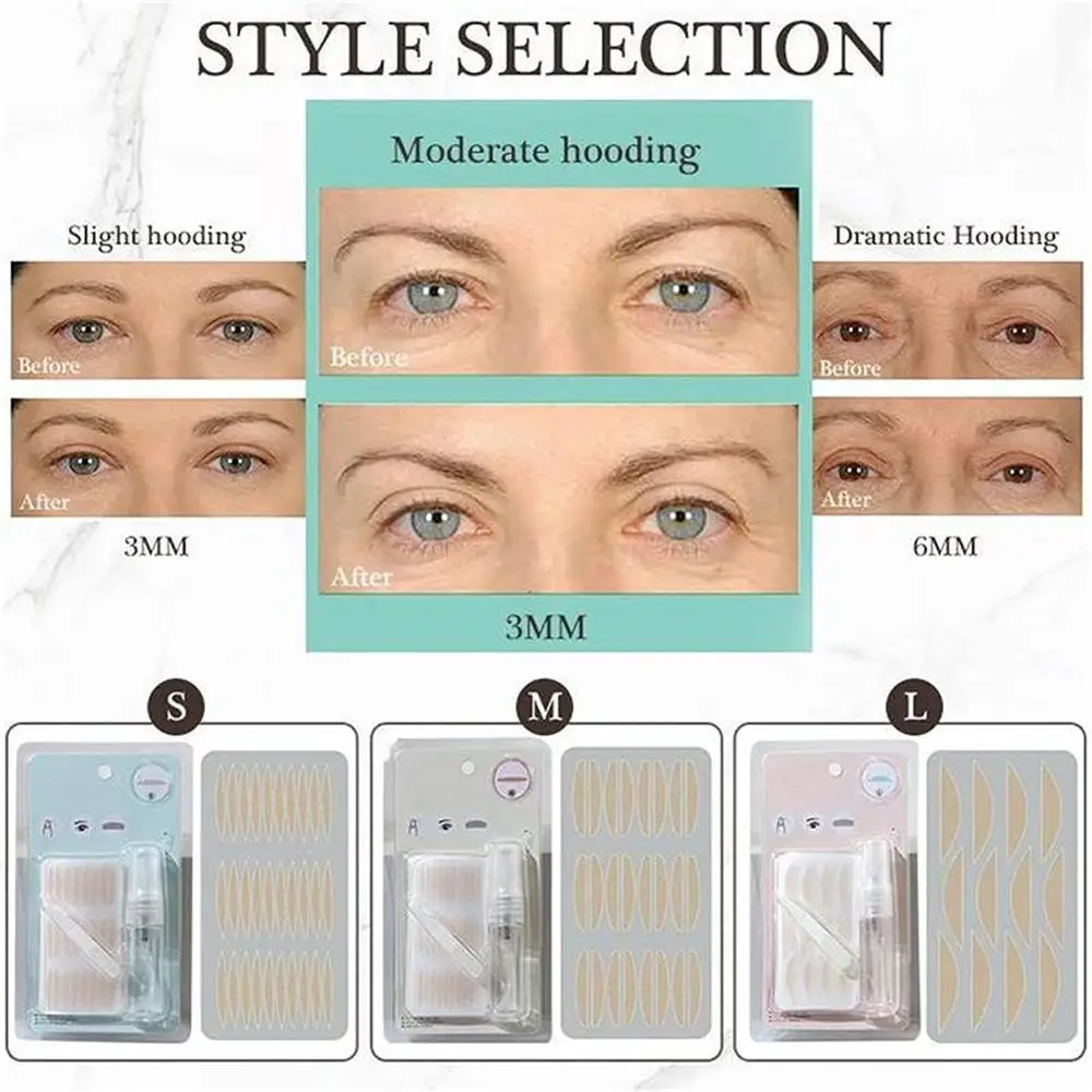 Invisible Eyelid Sticker Lace Eye Lift Strips Long-lasting Breathable Double Eyelid Tape Adhesive Stickers Eye Tape Tools