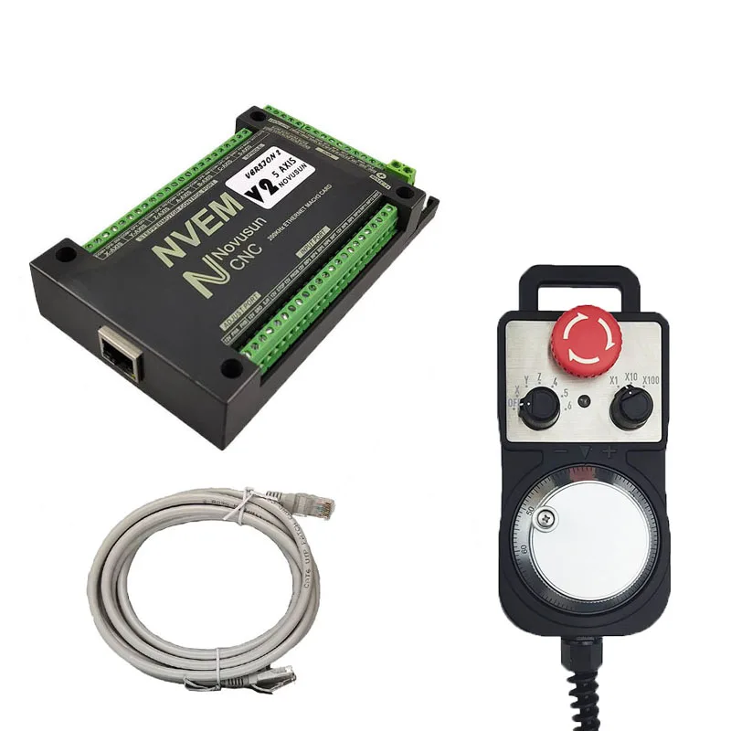 

NVEMV2.1 Mach3 motion control card CNC controller 200khz 3/4/5/6 axis 6 axis stop electronic handwheel MPG CNC kit