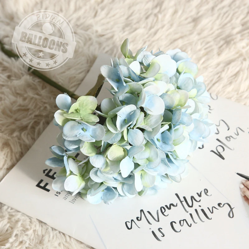 1/2/5 Pcs 35cm Macarone Simulated Hydrangea Plant Bonsai Wedding Decorations Ins Wind Simulated Bouquet Room Decor Supplies