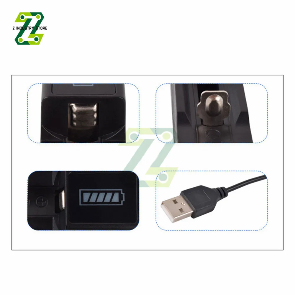 Caricabatterie caricabatterie a Slot singoli carica USB per 3.7V/4.2V 18650 26650 14500 batteria ricaricabile agli ioni di litio Slot singolo