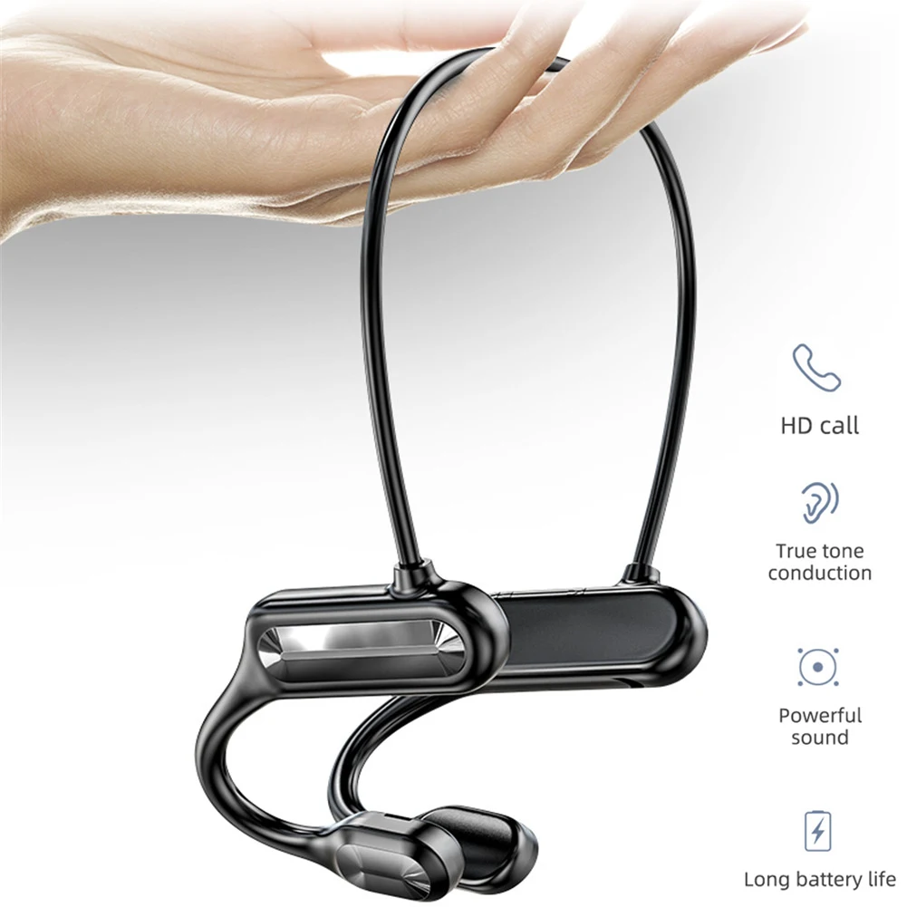 BL09 Wireless Headset Noise Reduction Bone Conduction Earphone Outdoor Sports Headphone with Microphone Bluetooth-Compatible