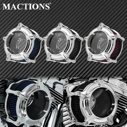 Motorcycle Air Cleaner Intake Filter Chrome For Harley Sportster XL48 Dyna FXDLS Touring Electra Road Glide Softail FLSTNSE