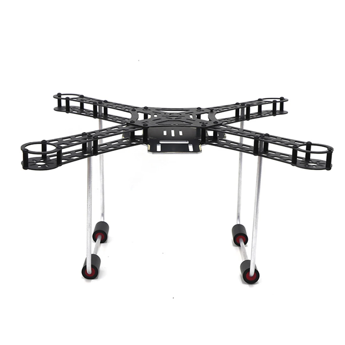 ShenStar 4-osiowy z włókna węglowego 380mm zestaw ze szkieletem nie rozmontowany stojak z aluminiowym zestaw do lądowania na 10 Cal śmigła DIY samolot Quadcopter