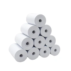 Rolo de papel térmico, 57x30mm, para loja, supermercado, farmácia, celular, bluetooth, computador, caixa registradora, impressora, acessórios, 12 rolos