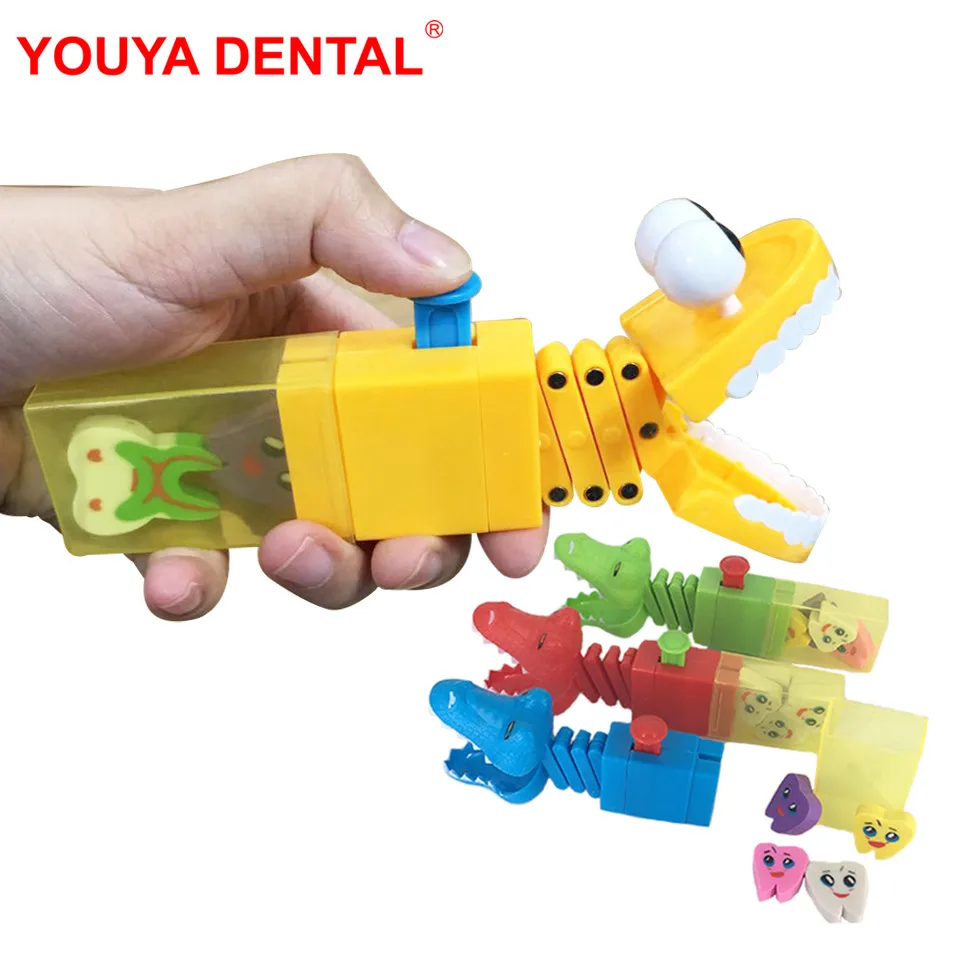 Dental Spring Retractable Biting Toy Animal Bite Hand Finger Dentist Game Funny Toys Gift For Kids Children Gags Practical Jokes