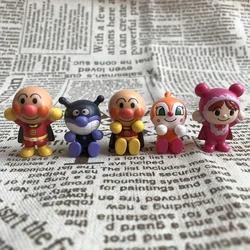 Genuine Anpanman Baikinman Small Doll Decoration Cartoon Toy Hand-made DIY Material Action Figure Mini Model Toys