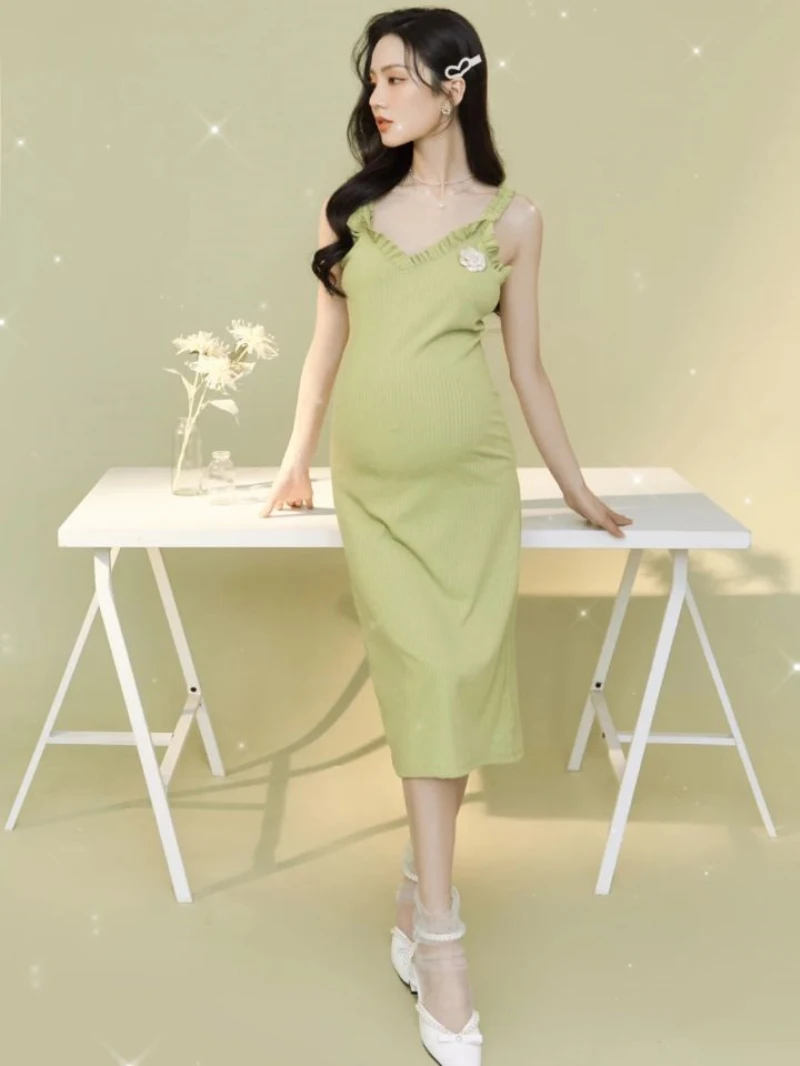 2024 New Pregnant Women Photo Clothing Han Xiaoqing New Pregnant Mommy Photo Clothing Studio Pregnant Women Photo Clothing