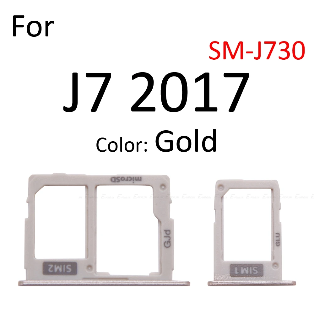 Sim Card Socket Slot Tray Reader Holder Connector Micro SD Adapter Container For Samsung Galaxy J8 J6 J7 J5 2018 2017