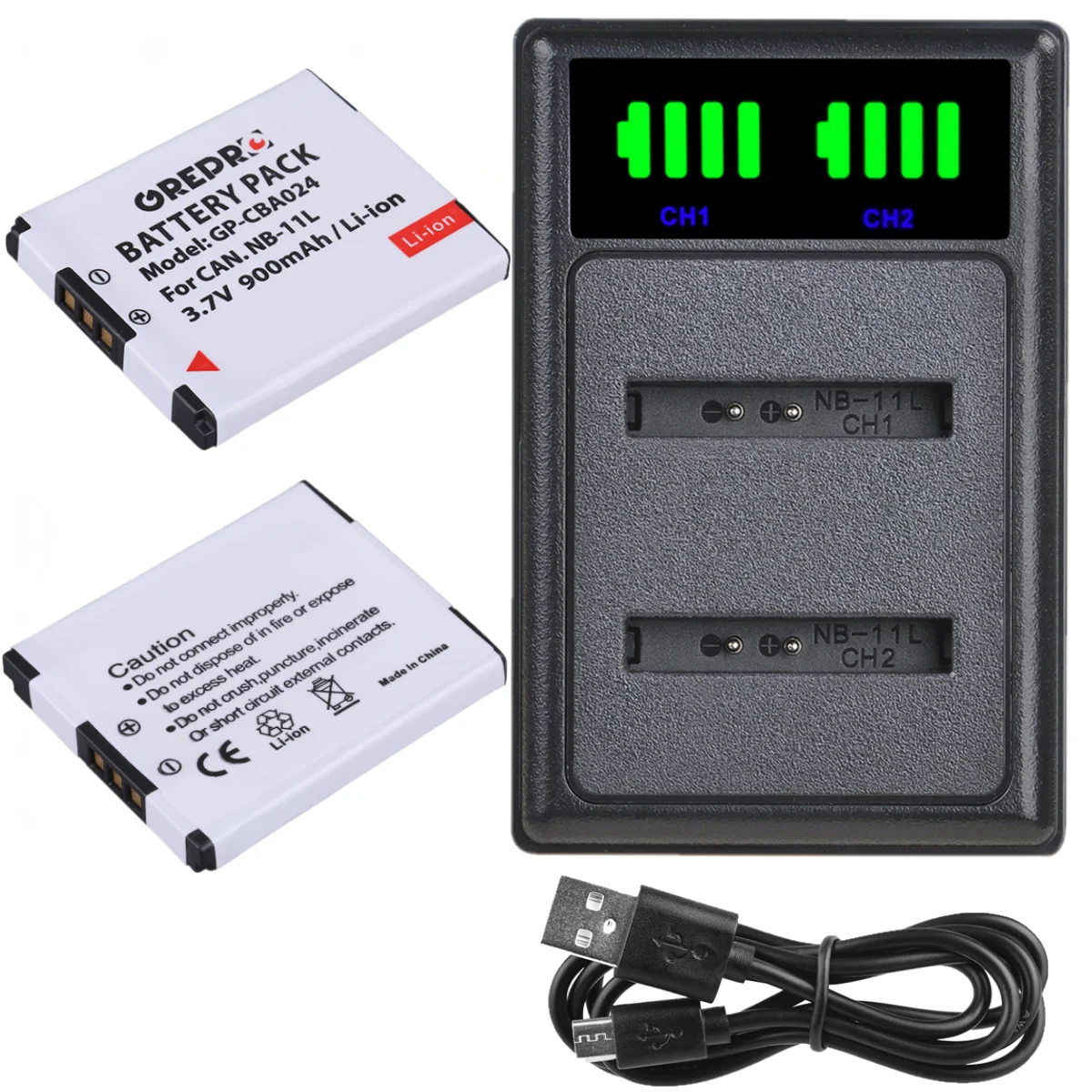 NB11L NB-11L Battery and Charger for Canon NB 11L Battery, Powershot SX420 is, SX410 is, Ixus 182, IXUS 240 HS, A2300 is A2400