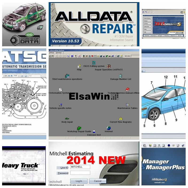 

Hot Auto Repair software Alldata V10.53 & OD5 all data+mi..ll on-d..an..d 2015+atsg+elsawin diagnostic tool 24 in 1tb hdd usb3.0