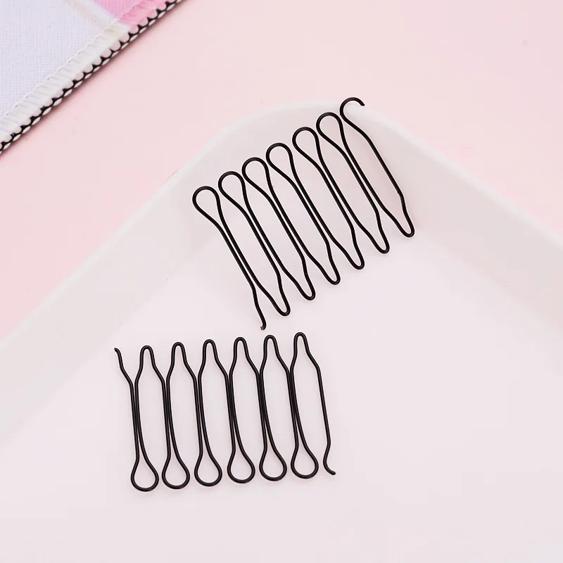 Professional Invisible Broken Hairpin Adult Tiara Tools For Women Roll Curve Needle Invisible Bangs Comb Styling Accessory