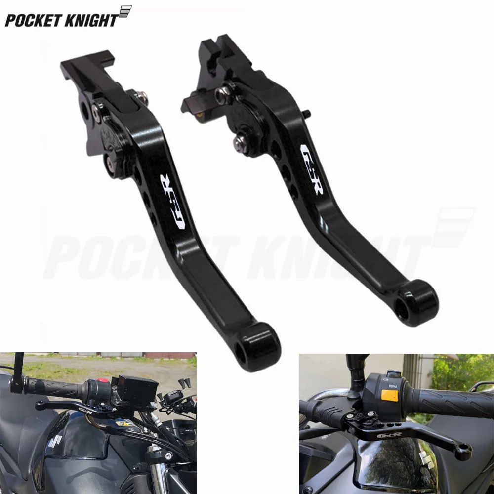 

For SUZUKI GSR 750 2011-2018 GSR 600 2006-2011 GSR 400 2008-2012 Motorcycle Accessories CNC Short Brake Clutch Levers LOGO GSR