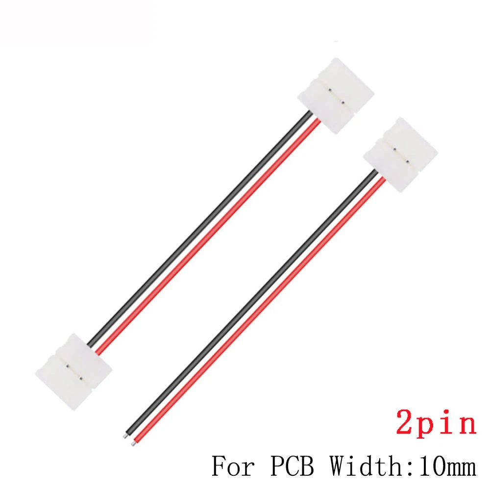 LED Connector Double Clip Connector Cable 2/3/4/5Pin For 3528 WS2811 WS2812 5050 RGB RGBW RGBWW LED Strip Light 5-50Pcs image 4