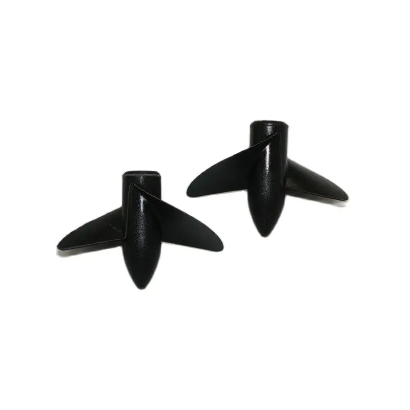 RC Barco Paddle com Rosca, Nylon Prop, 2 Lâmina, M4 Barco Hélices, Núcleo de Cobre, CW, CCW, DIY, 1 Pc