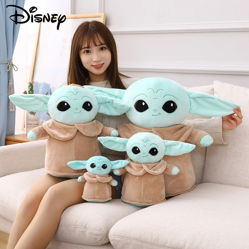 16-45cm Hot Toys Baby Yoda Plush Toy Master Aliens Stuffed Anime Cartoon Baby Dolls Fill Toy Kawaii Gift Decorations Key Chain