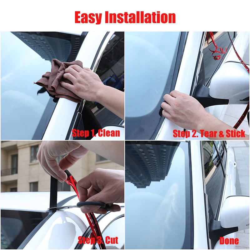 Car Rubber Seal Strips Car Roof Window Sealing Trim For Ford Mondeo MK3 MK4 Focus Fiesta Fusion Ranger C-Max S-Max Kuga F150