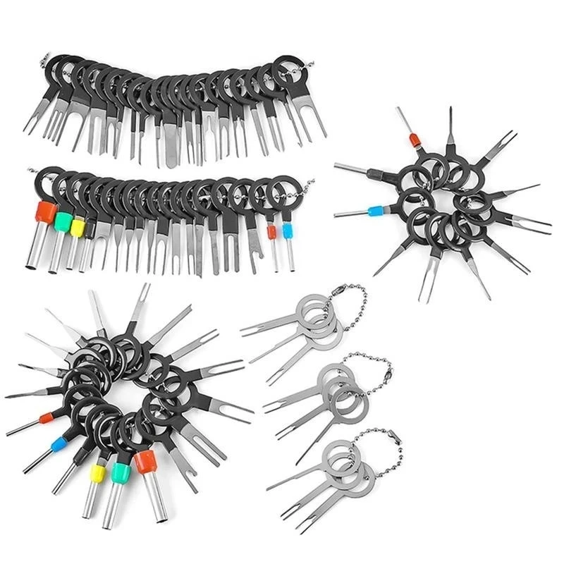 76Pcs Ejector Kit Auto Terminal Removal Tool Kit Set Sleutels Voor Auto Puller Pin Extractor Stylus Pinout Connector reparatie Tool