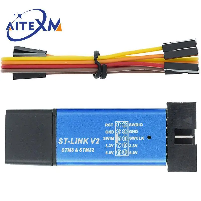 مُقيّم شامل لجهاز ST-LINK V2 Mini: الأفضل لبرمجة STM32 وSTM8 بسعر معقول