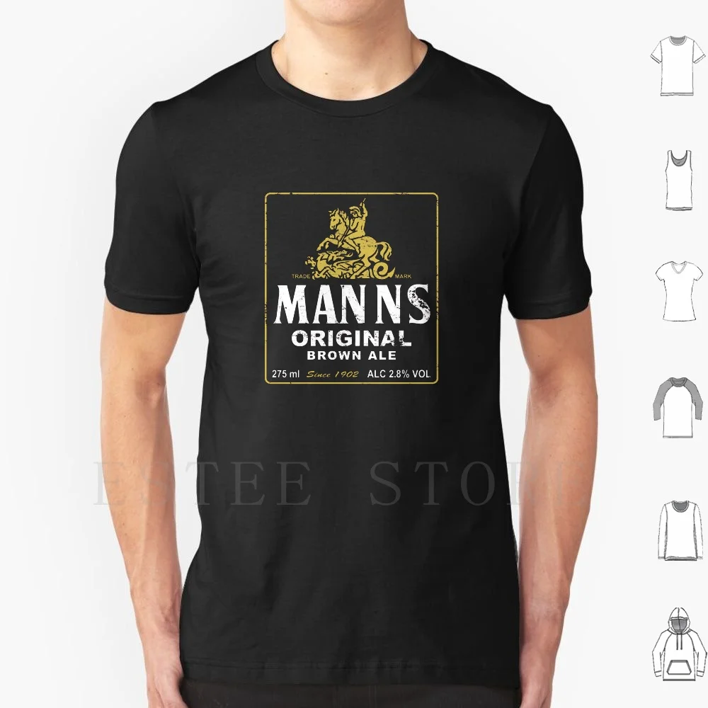 Mann's Brown Ale T Shirt Cotton Men DIY Print Manns Ale Beer Lager Pub Tavern
