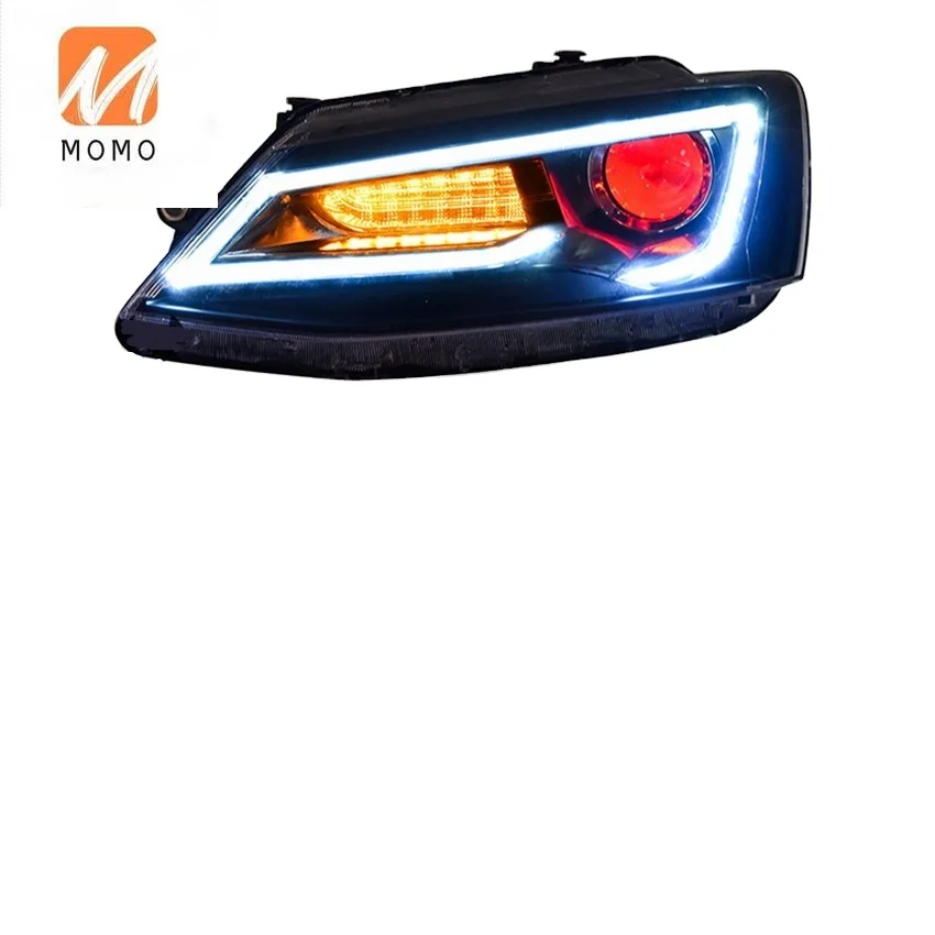 Car Head Light Fit  LED Headlight 2012-2017 Head Lamp with Moving Signal+demo Car Headlight Assembly