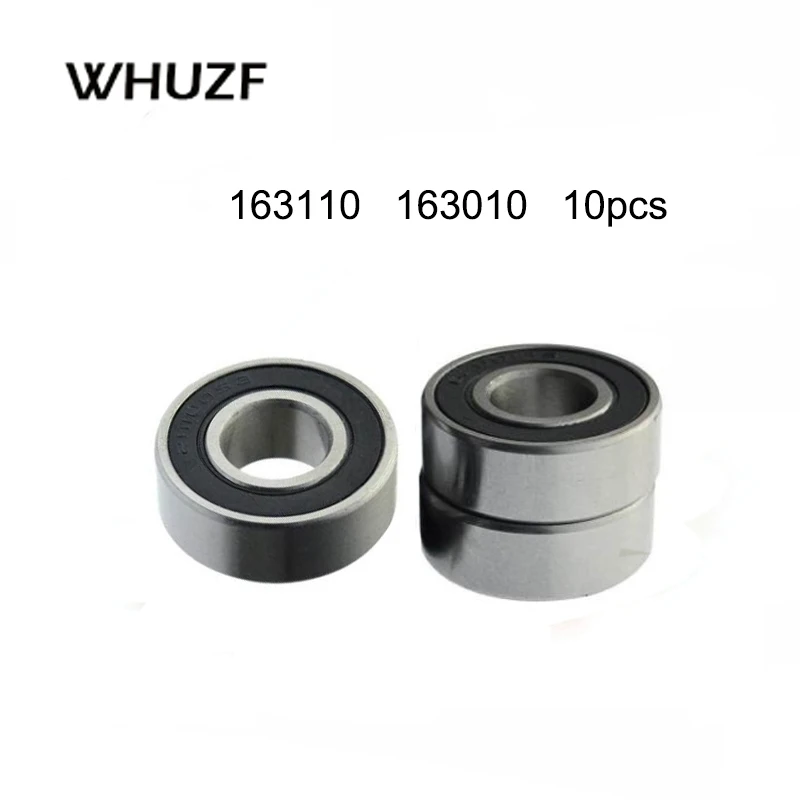 10PCS 163110-2RS Bearing 16*31*10mm ABEC-1 163010 RS 16*30*10mm Bicycle Hub Front Rear Hubs Wheel 16 31 10 Ball Bearings