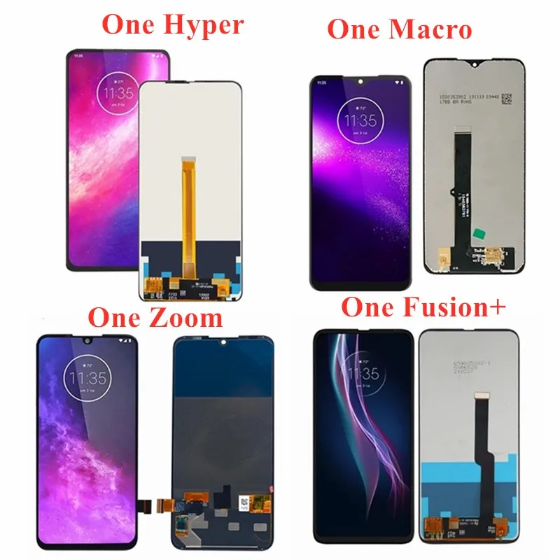 LCD Screen Replacement For Motorola Moto One Action Macro Hyper Zoom Fusion+ Tested Display Assembly Premium Quality