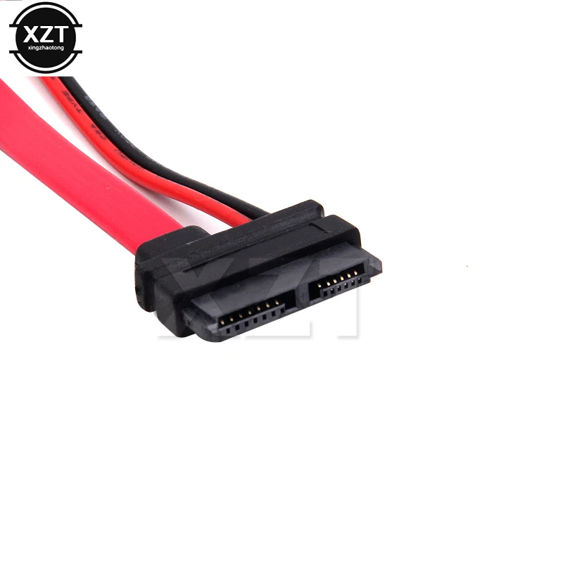 Slimline SATA Power Cables to Molex Slim SATA 13 pin(7P+6P) to 7pin + Power cable1 for SATA Slimline port 30CM/1FT/12IN Hot Sell