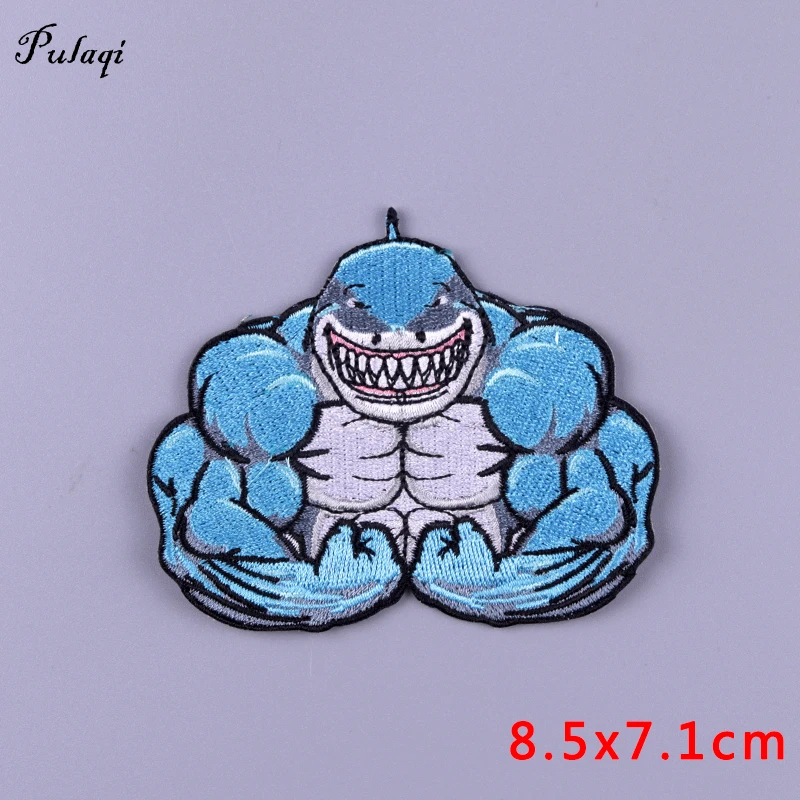 Patch di dinosauro Patch ricamata Punk per toppe di abbigliamento ferro su toppe sui vestiti adesivi fai da te con gancio e anello