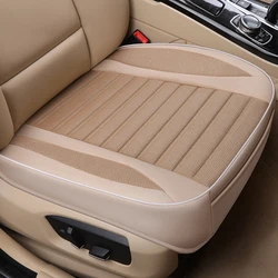 3D Linen Car Seat Cover Universal Breathable Flax Cushion For Auto Sedan SUV Car Seat Protector Protection with Storage Bag