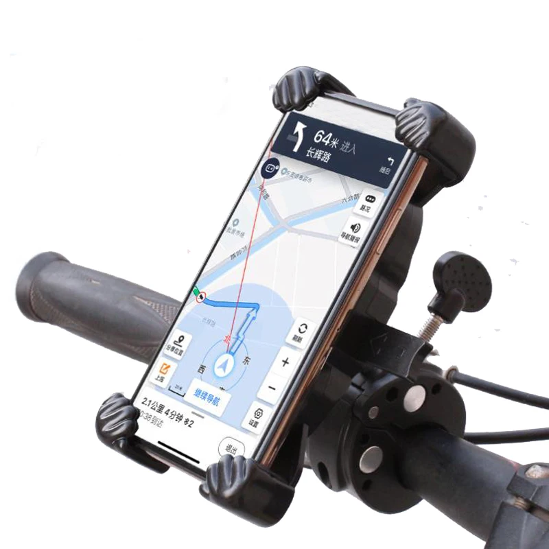 

360 Degree Rotation Bicycle Phone Holder Handbar Motorcycle Road Mountain Bike Cell Phone Mount Stand for Cycling Accessories