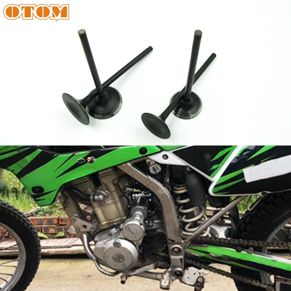 OTOM For KAWASAKI KLX 250 250R Loncin YF300 SUZUKI Motorcycle Intake & Exhaust Valve Stem Kit Pit Street Bike Engine Spare Parts