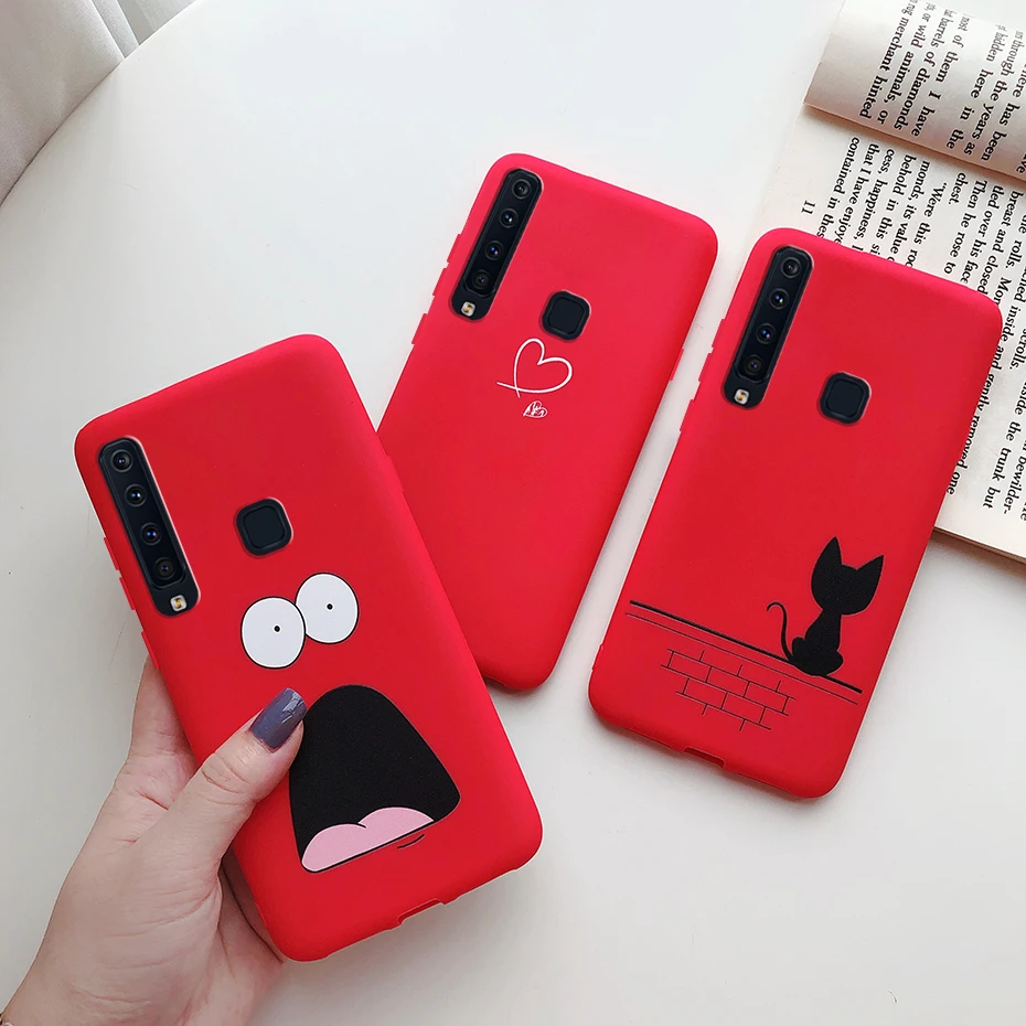 Para fundas samsung a9 2018 caso 6.3 "capa de silicone doces telefone macio casos traseiros para samsung galaxy a9 2018 9 a a9 a9s a920 caso