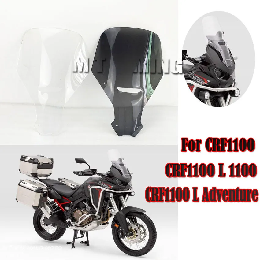 

Motorcycle Sports Touring Windshield Deflector WindScreen For HONDA CRF1100L AFRICA TWIN 2019 2020 2021 ADVENTURE SPORTS CRF1100