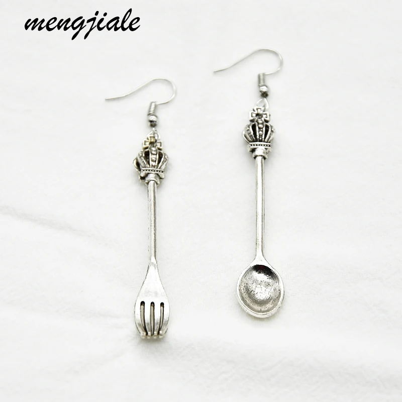 1pair  Vintage Punk spoon fork  Earring  drop earrings jewelry earrings  drop shipping