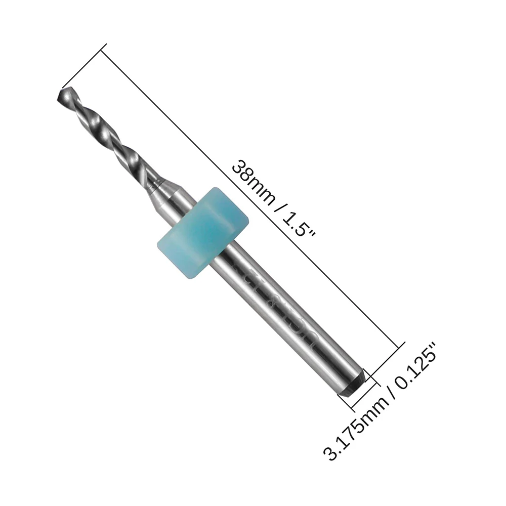 30 Buah Set Mata Bor PCB, 0.1Mm-3.0Mm, 1/8 "Batang Spiral Seruling Bit Router CNC untuk Papan Sirkuit Cetak Perhiasan CNC Ukiran