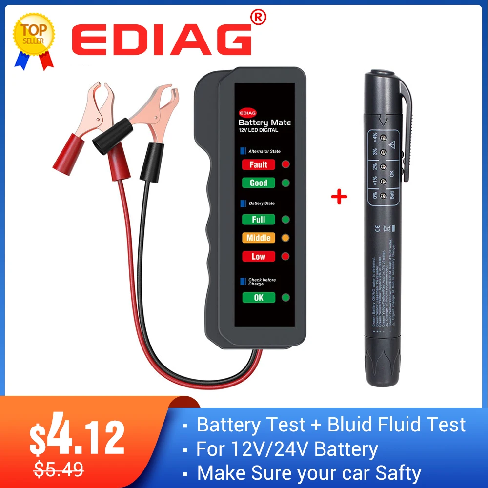 Pluma de verificación de calidad de aceite precisa, probador Universal de líquido de frenos, probador de batería de coche, herramienta de prueba automotriz de vehículo comprobador de pilas comprobador liquido frenos