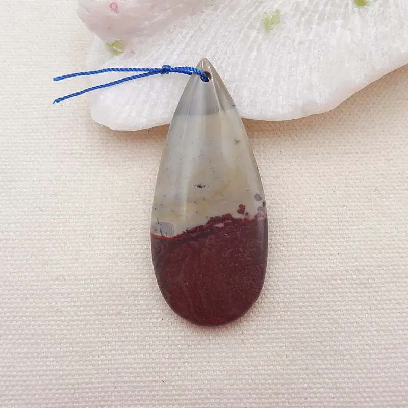 Đá Tự Nhiên Chohua Jasper Mặt Vòng Cổ 58X25X7Mm 16G Giọt Nước Hợp Thời Trang Trang Sức Phụ Kiện Sinh Nhật tặng Phụ Kiện