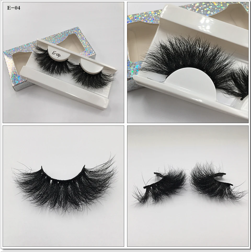 Neue nasse flauschige Nerz Wimpern mit Spikes Make-up Anbieter 16mm 18mm 25mm Volumen lang natürlichen Look Nerz Wimpern Großhandel – Detail 22