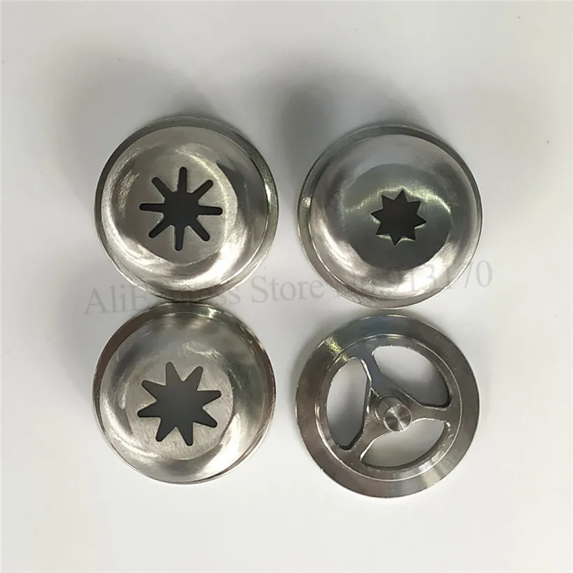 Stainless Steel Solid Hollow Churrera Churro Nozzle Modelling Lids Accessories Spare Parts For Churros Machines